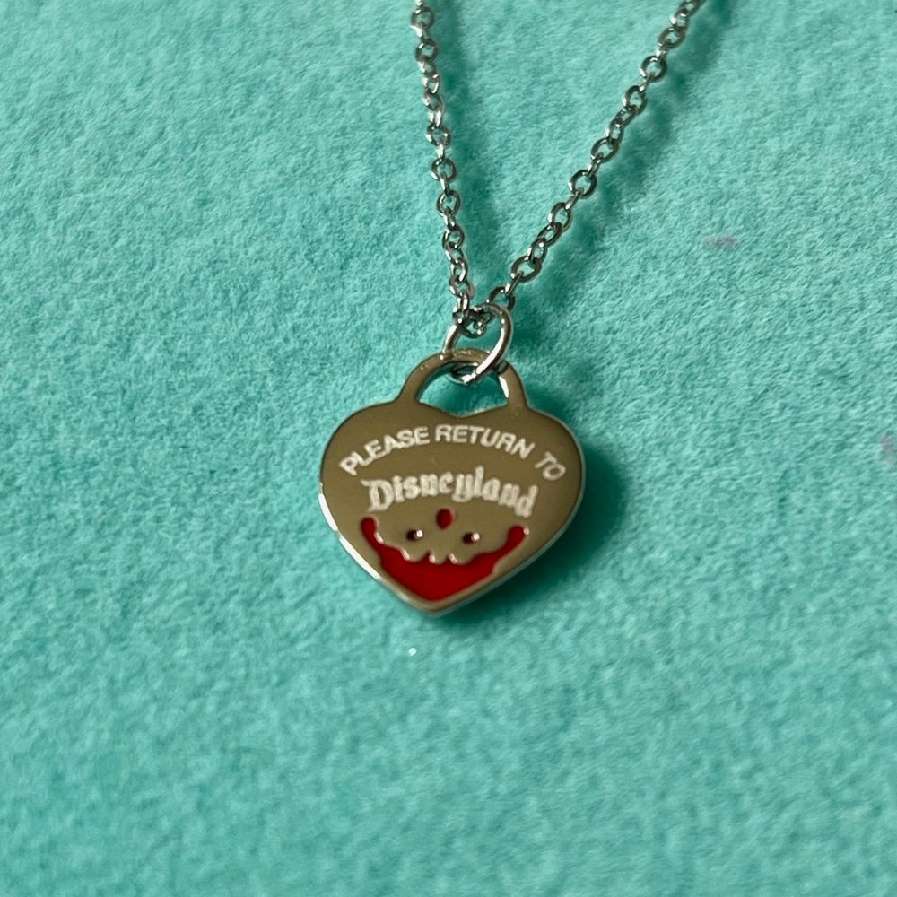 Inspired from the villain collection blood red enamel sterling necklace